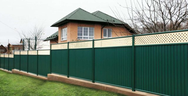 Забор из профнастила лучший ? 2 забор из металлопрофиля заказать в гродно